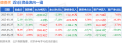股票行情快报：值得买（300785）5月29日主力资金