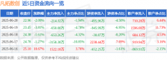 股票行情快报：凡拓数创（301313）6月20日主力资